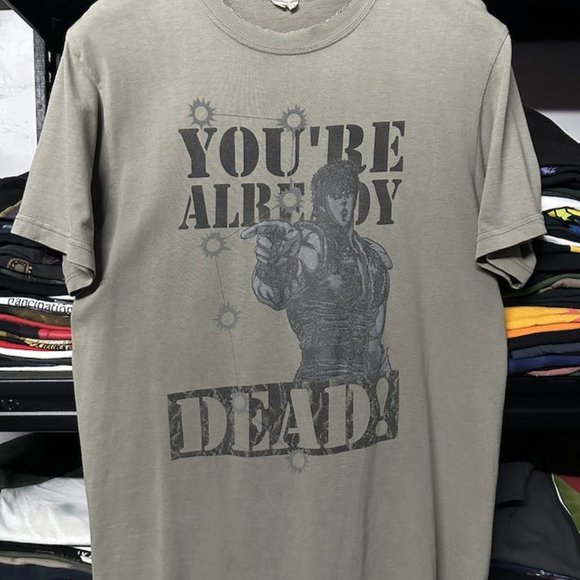 Gildan Other - Anime Inversion Hakuto Ken Kenshiro Distressed Tee